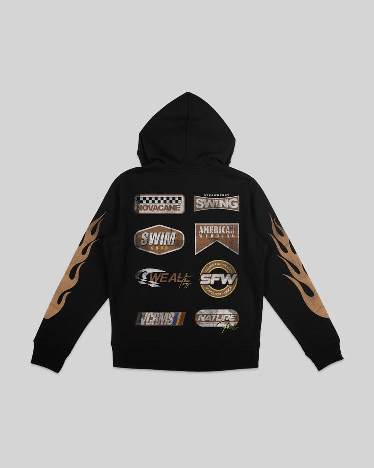 Nostalgia Ultra Full Zip Body Bag Phantom Black Hoodie - trainofthoughtcollective