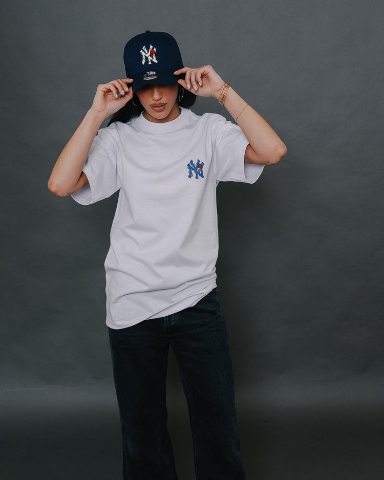 NY City Rose New Era | Snapback - trainofthoughtcollective #color_navy-blue