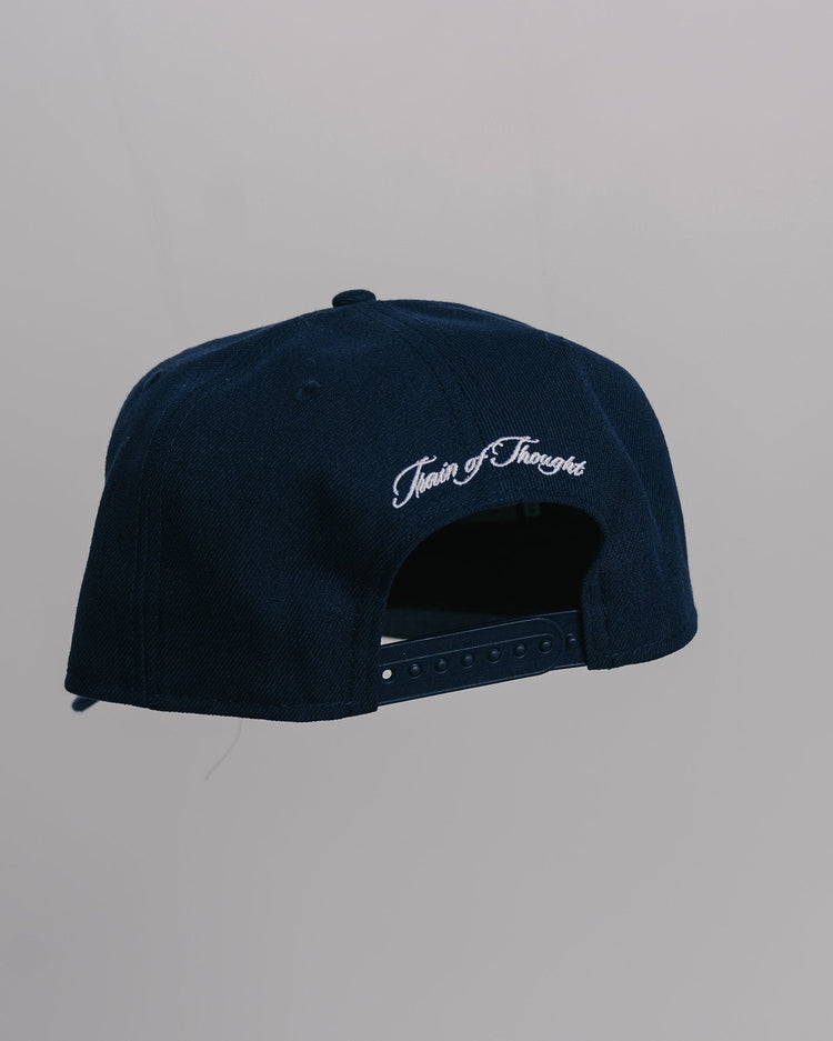 NY City Rose New Era | Snapback - trainofthoughtcollective #color_navy-blue