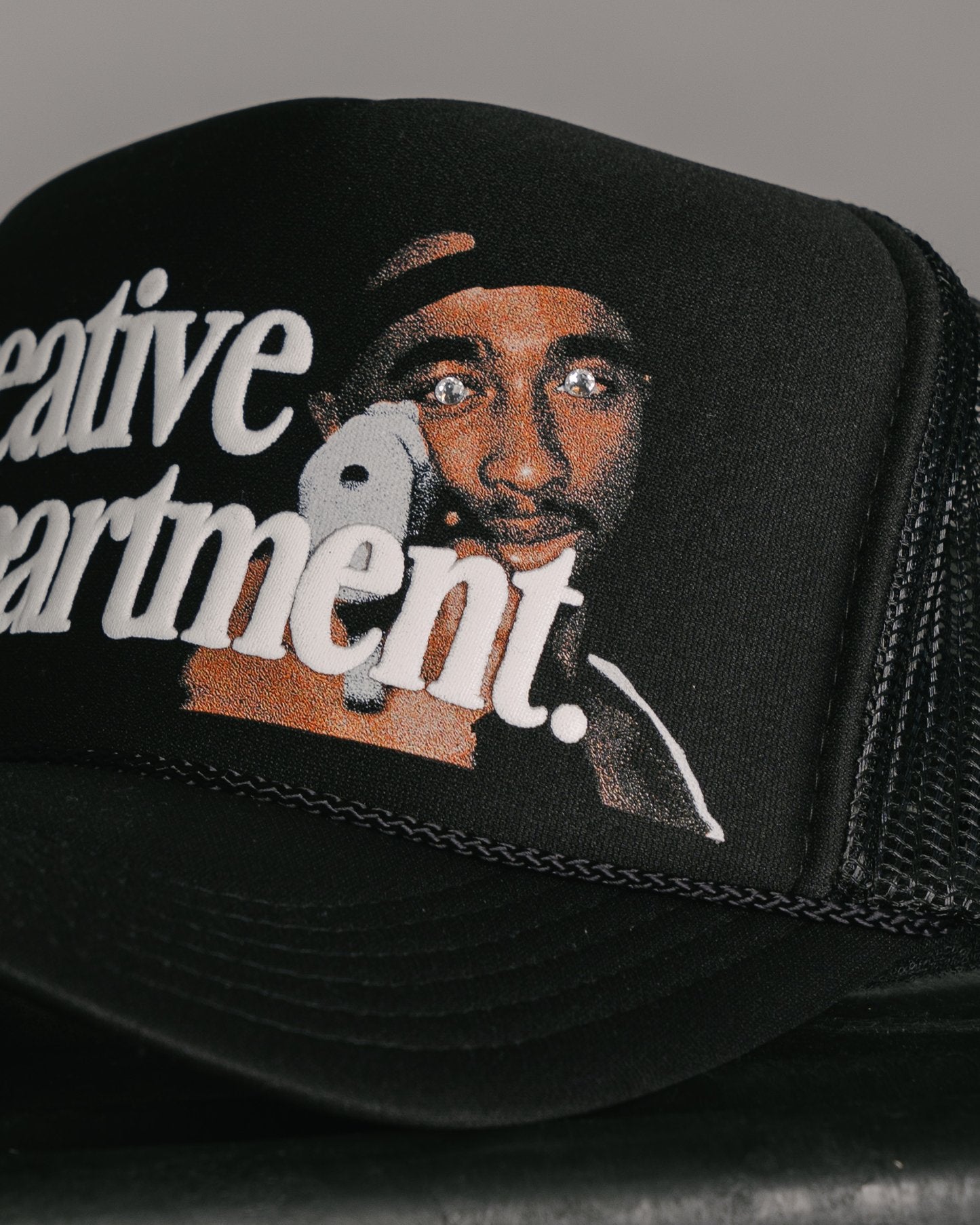 Pac Gem Dept. Black Trucker Hat - trainofthoughtcollective