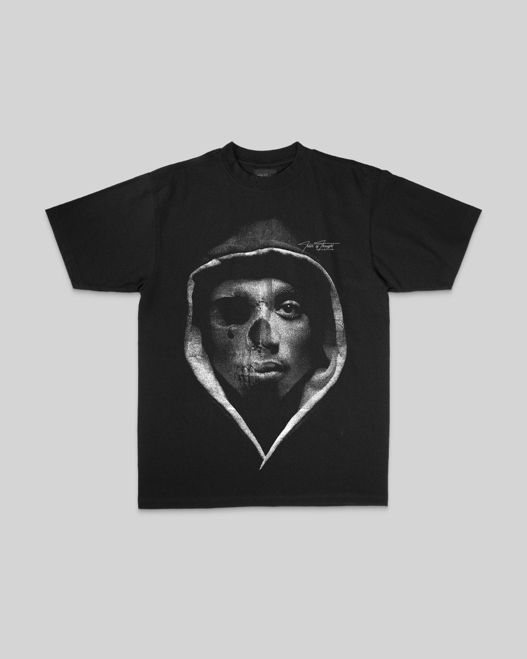 PAC Skull Black Tee - trainofthoughtcollective