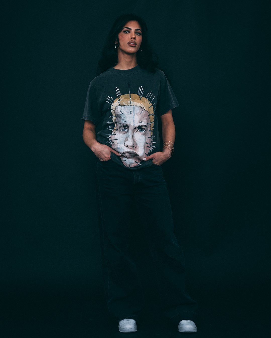 Pinhead Oversized Shadow Tee - trainofthoughtcollective