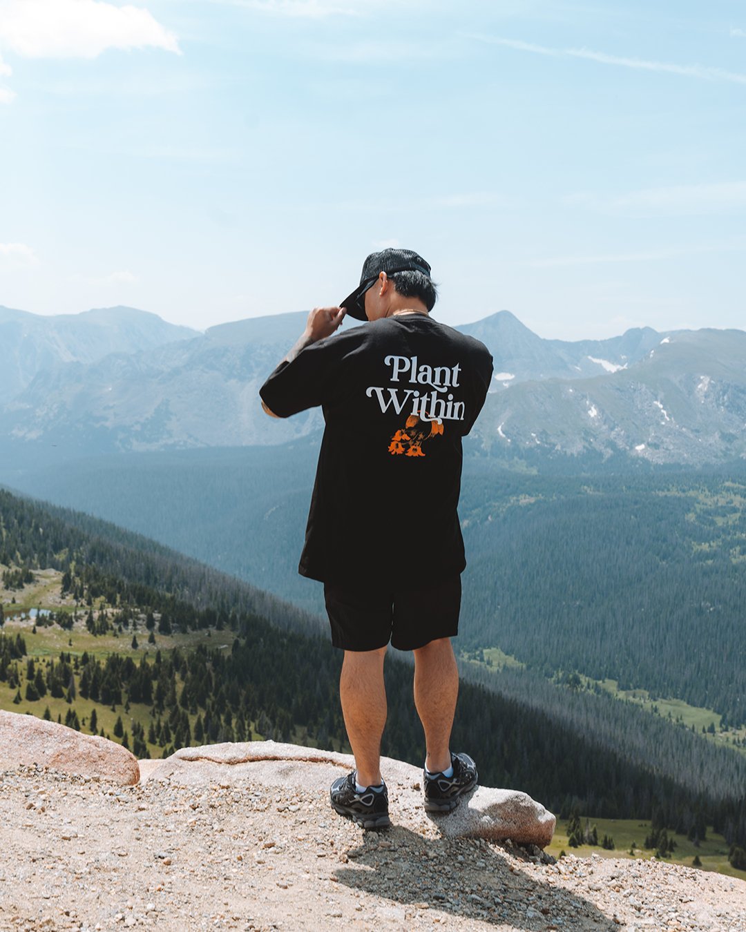 Plant Within Black Tee - trainofthoughtcollective