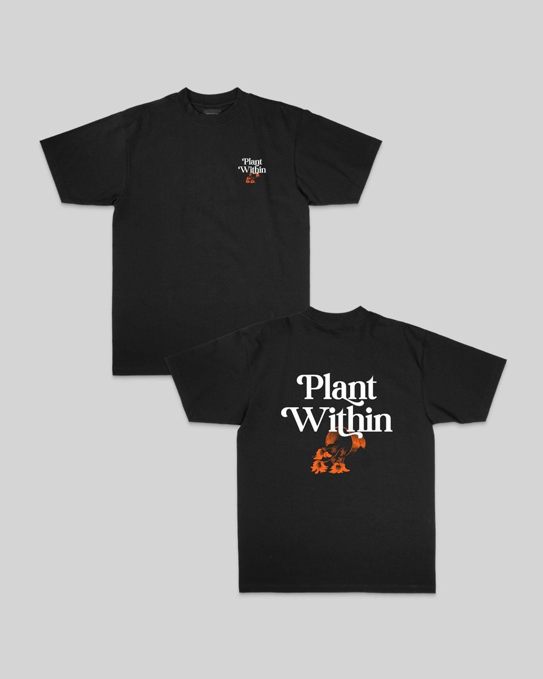 Plant Within Black Tee - trainofthoughtcollective