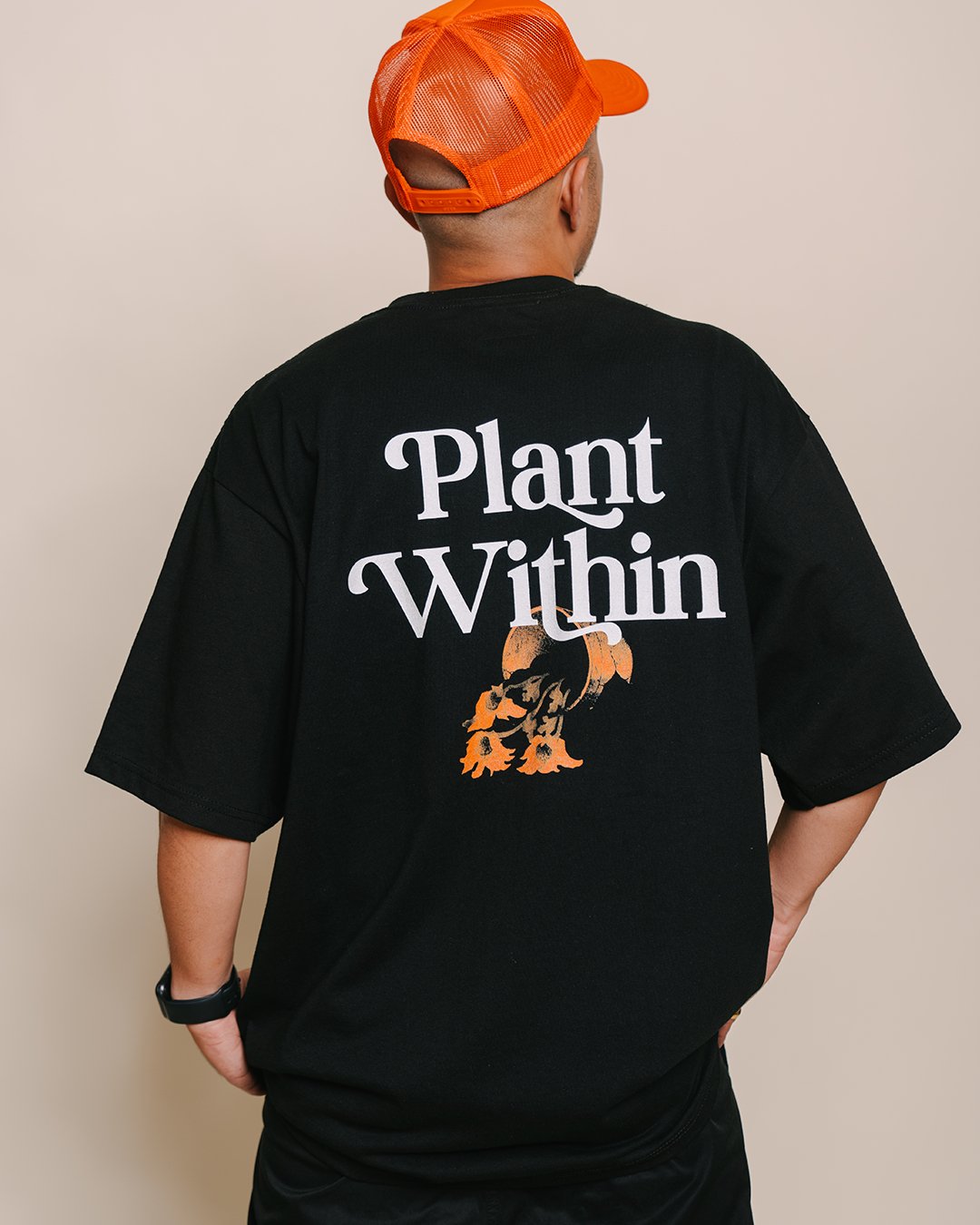 Plant Within Black Tee - trainofthoughtcollective