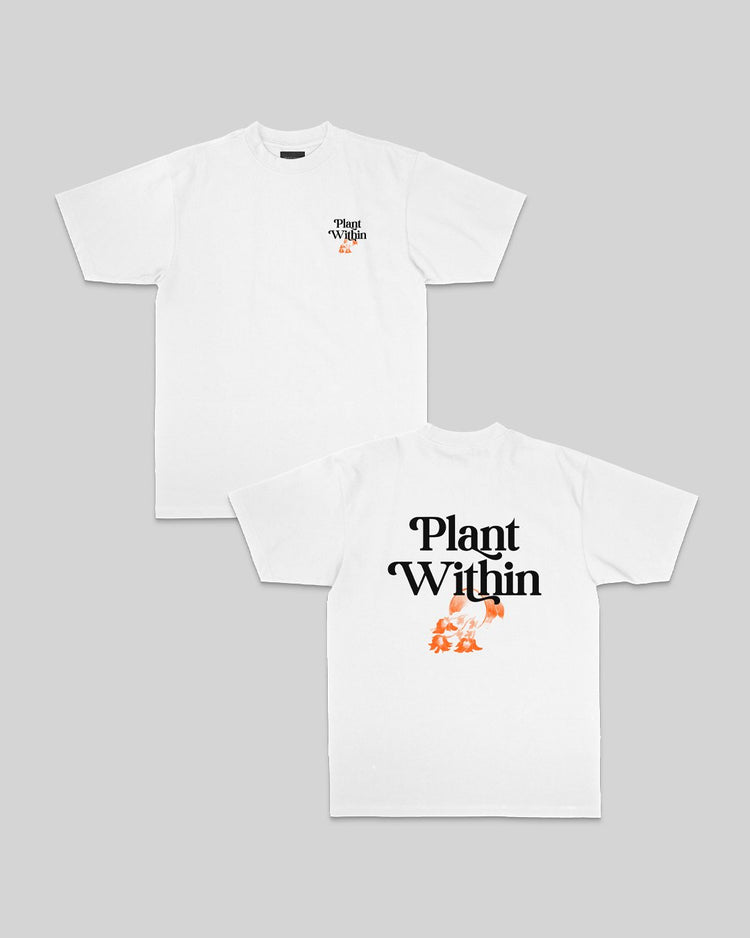 Plant Within White Tee - trainofthoughtcollective