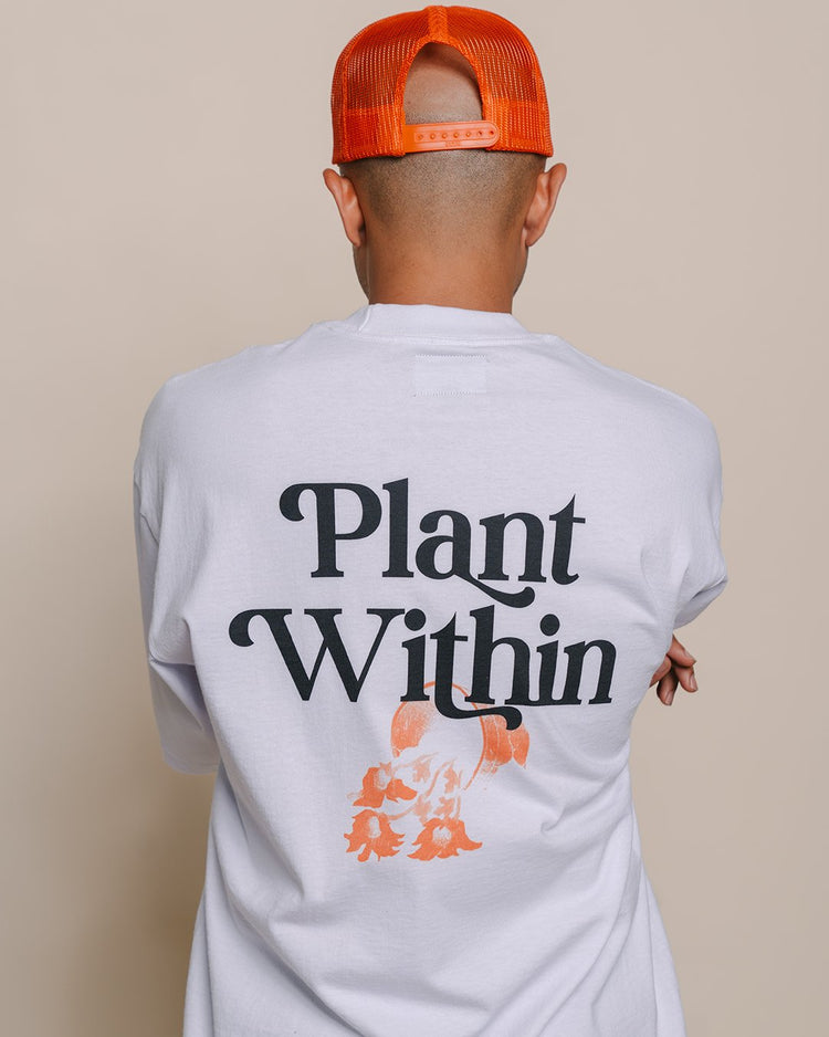 Plant Within White Tee - trainofthoughtcollective