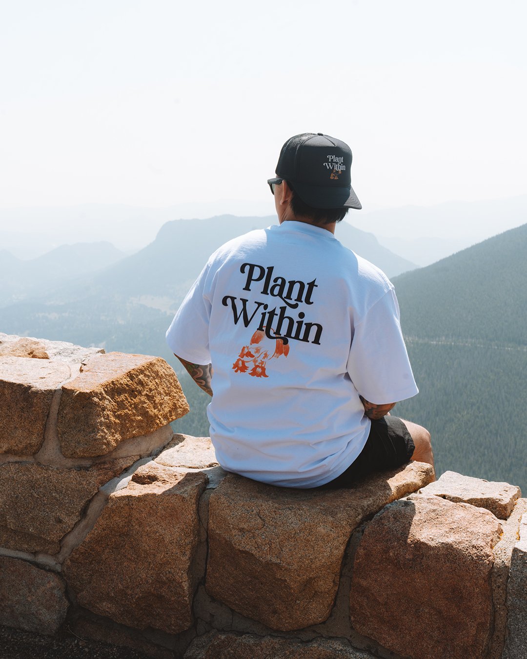 Plant Within White Tee - trainofthoughtcollective