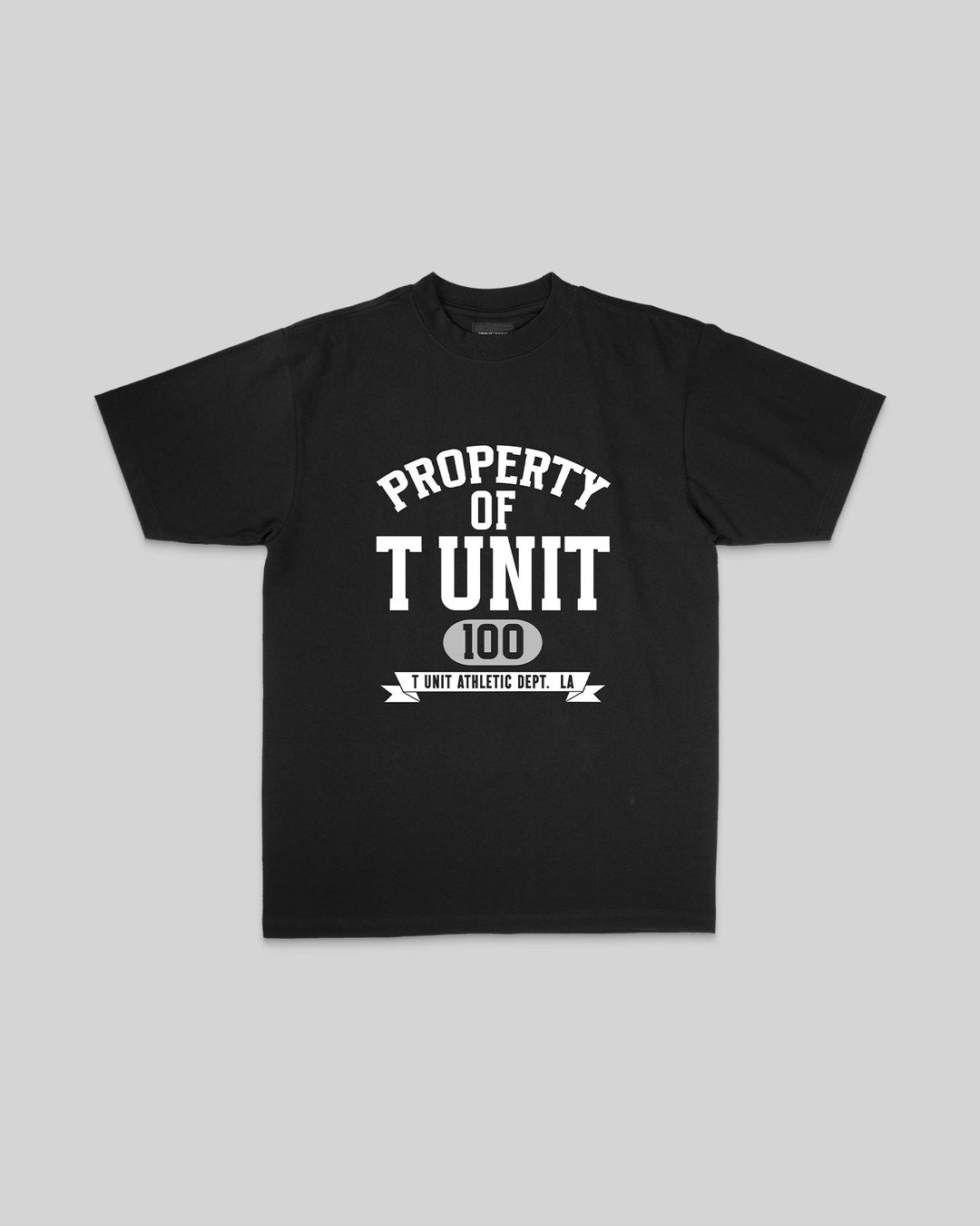 Property of T - Unit Black Tee - trainofthoughtcollective