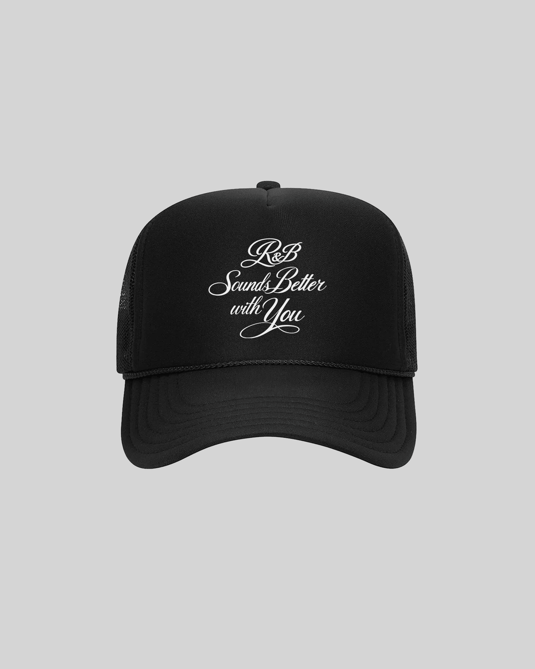 R&B with You | Black Trucker Snapback - trainofthoughtcollective
