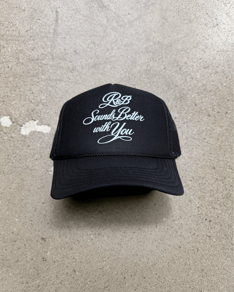 R&B with You | Black Trucker Snapback - trainofthoughtcollective