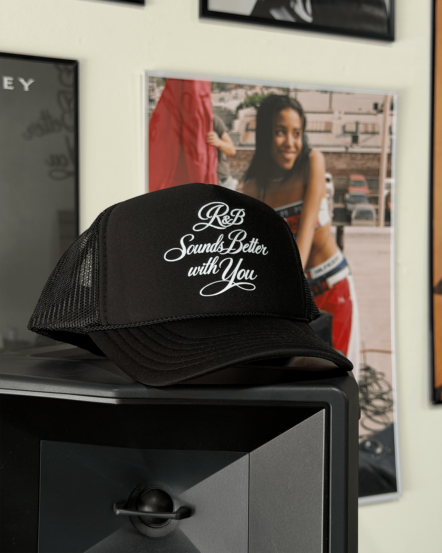 R&B with You | Black Trucker Snapback - trainofthoughtcollective