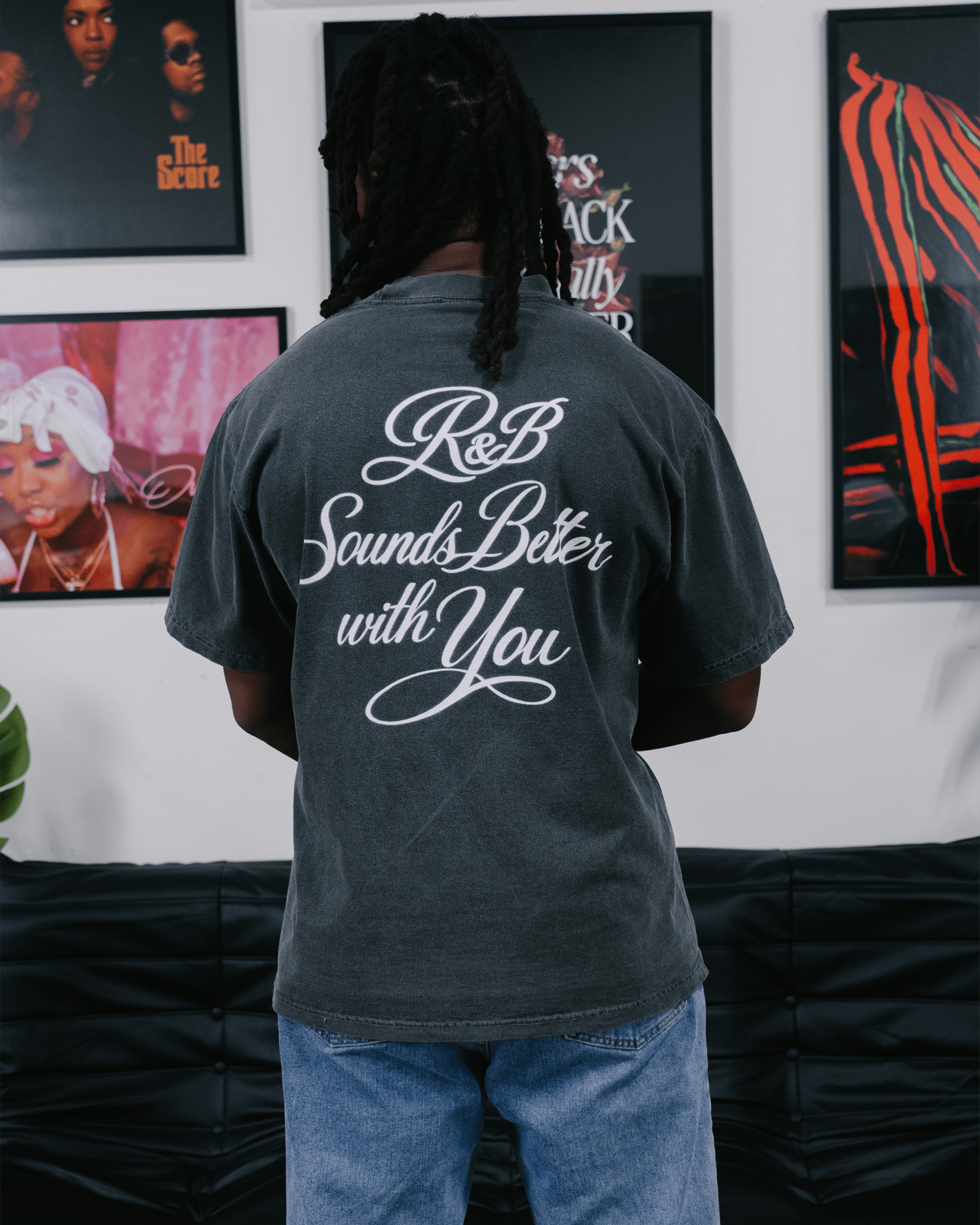 R&B with You | Oversized Shadow Graphic Tee - trainofthoughtcollective