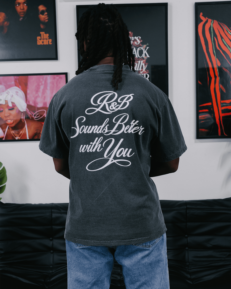 R&B with You | Oversized Shadow Graphic Tee - trainofthoughtcollective