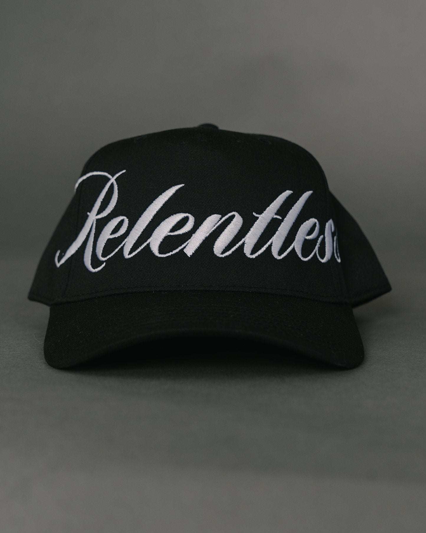 Relentless V1 Black Snapback - trainofthoughtcollective