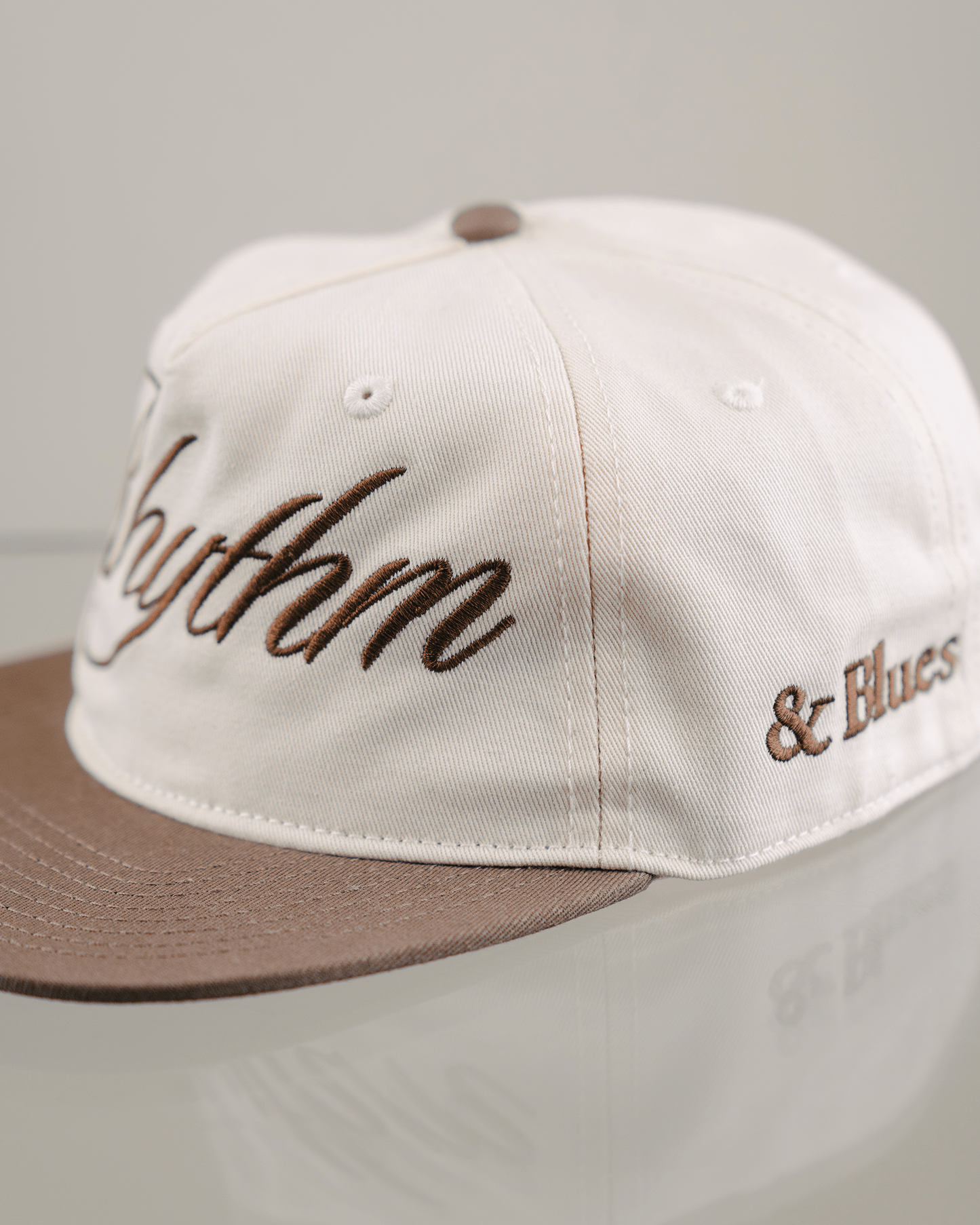 Rhythm Brown/Cream Snapback - trainofthoughtcollective