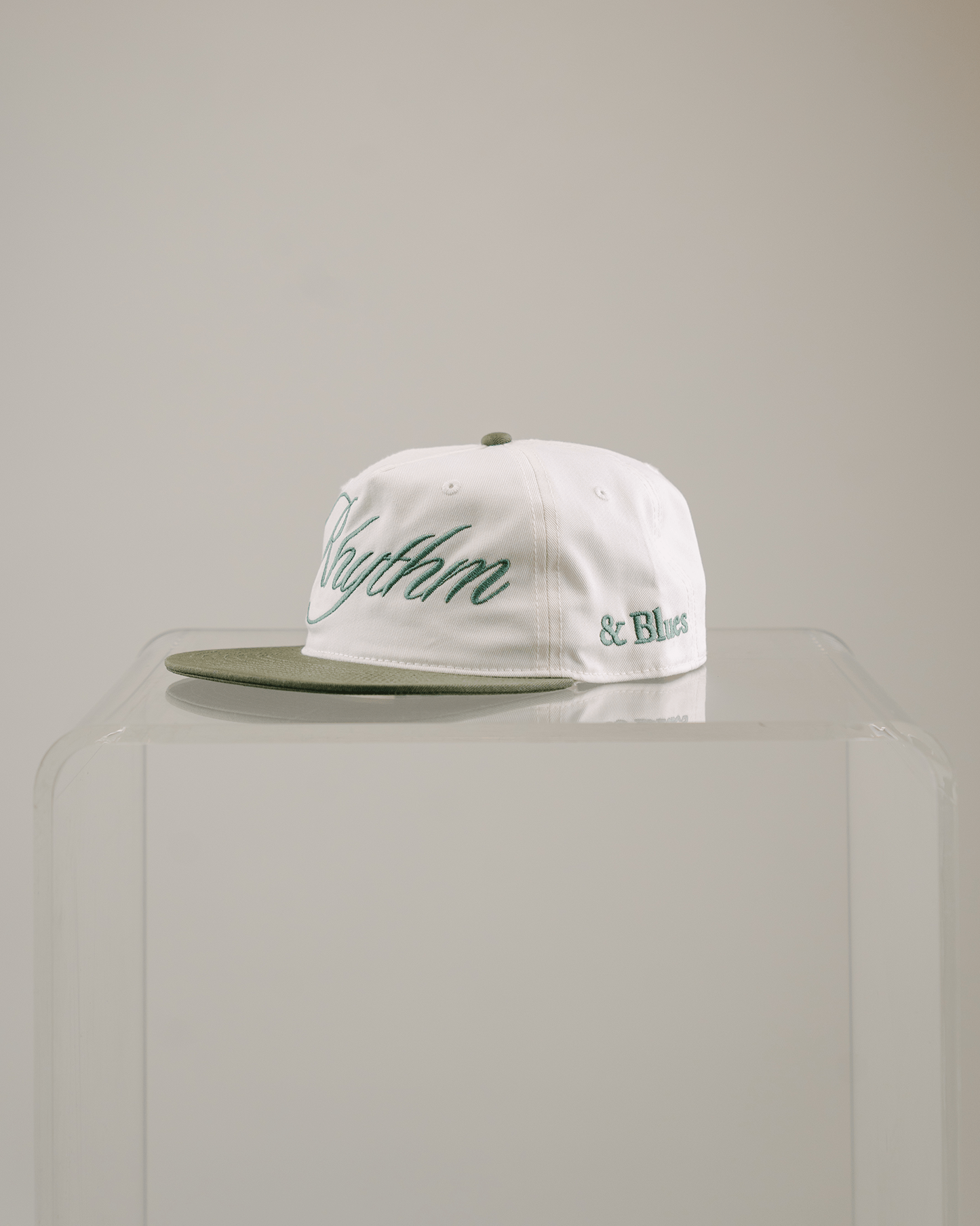 Rhythm Green/Cream Snapback - trainofthoughtcollective