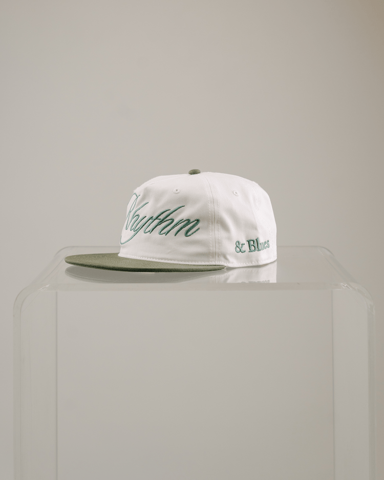 Rhythm Green/Cream Snapback - trainofthoughtcollective