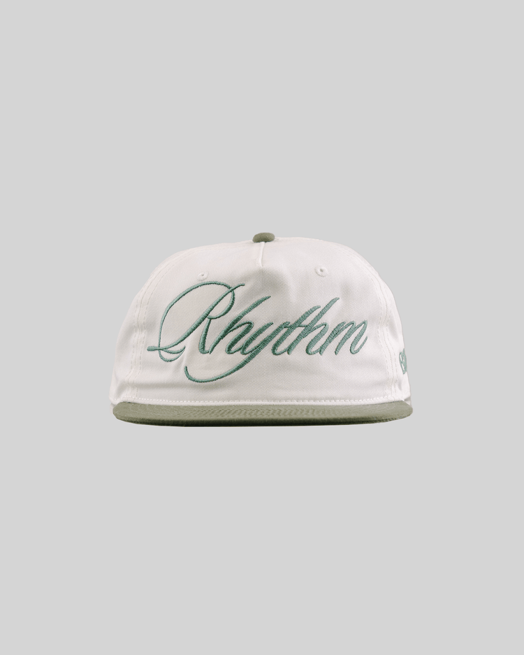 Rhythm Green/Cream Snapback - trainofthoughtcollective