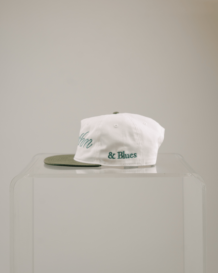 Rhythm Green/Cream Snapback - trainofthoughtcollective