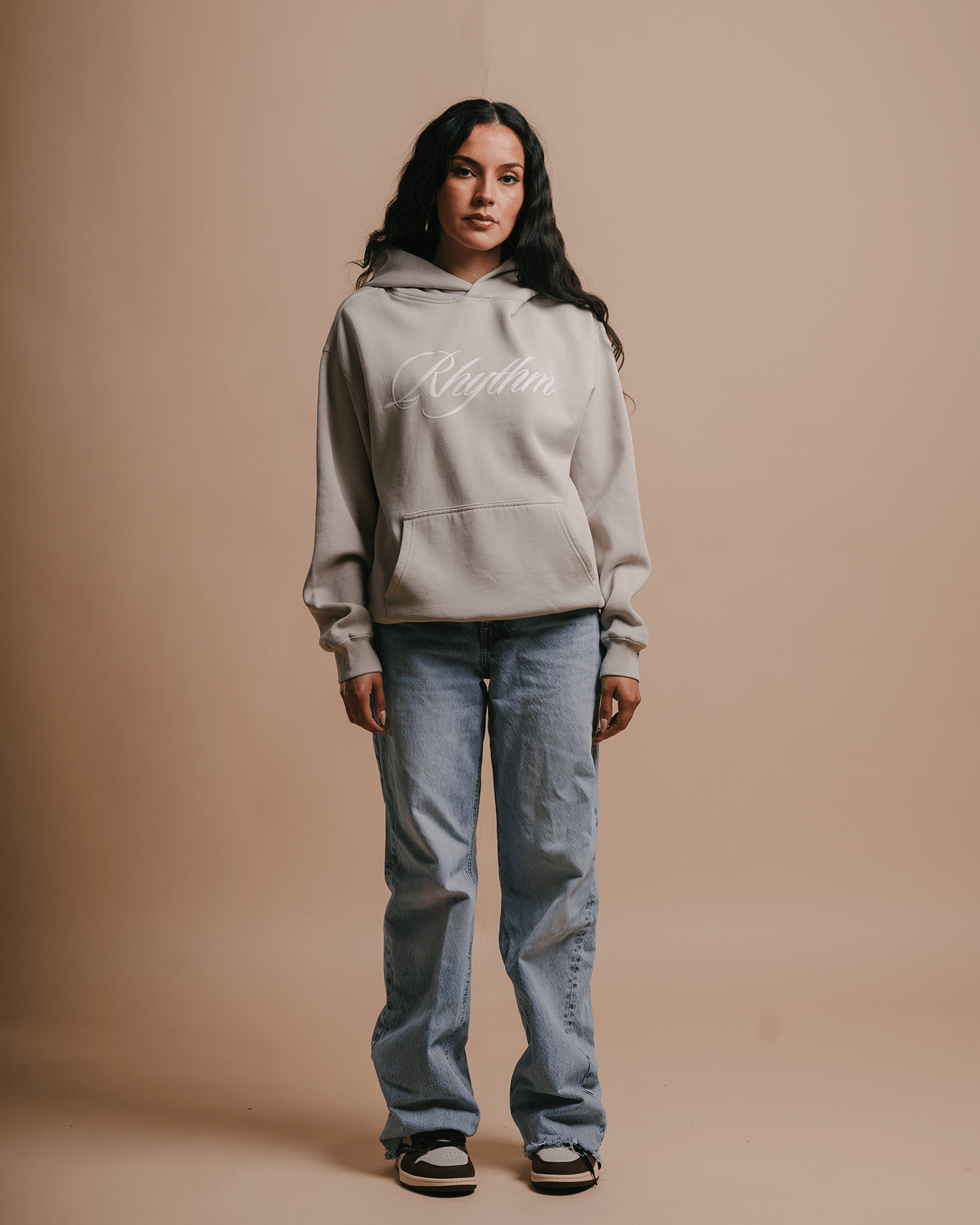 Rhythm Relaxed Faded Bone Hoodie - trainofthoughtcollective