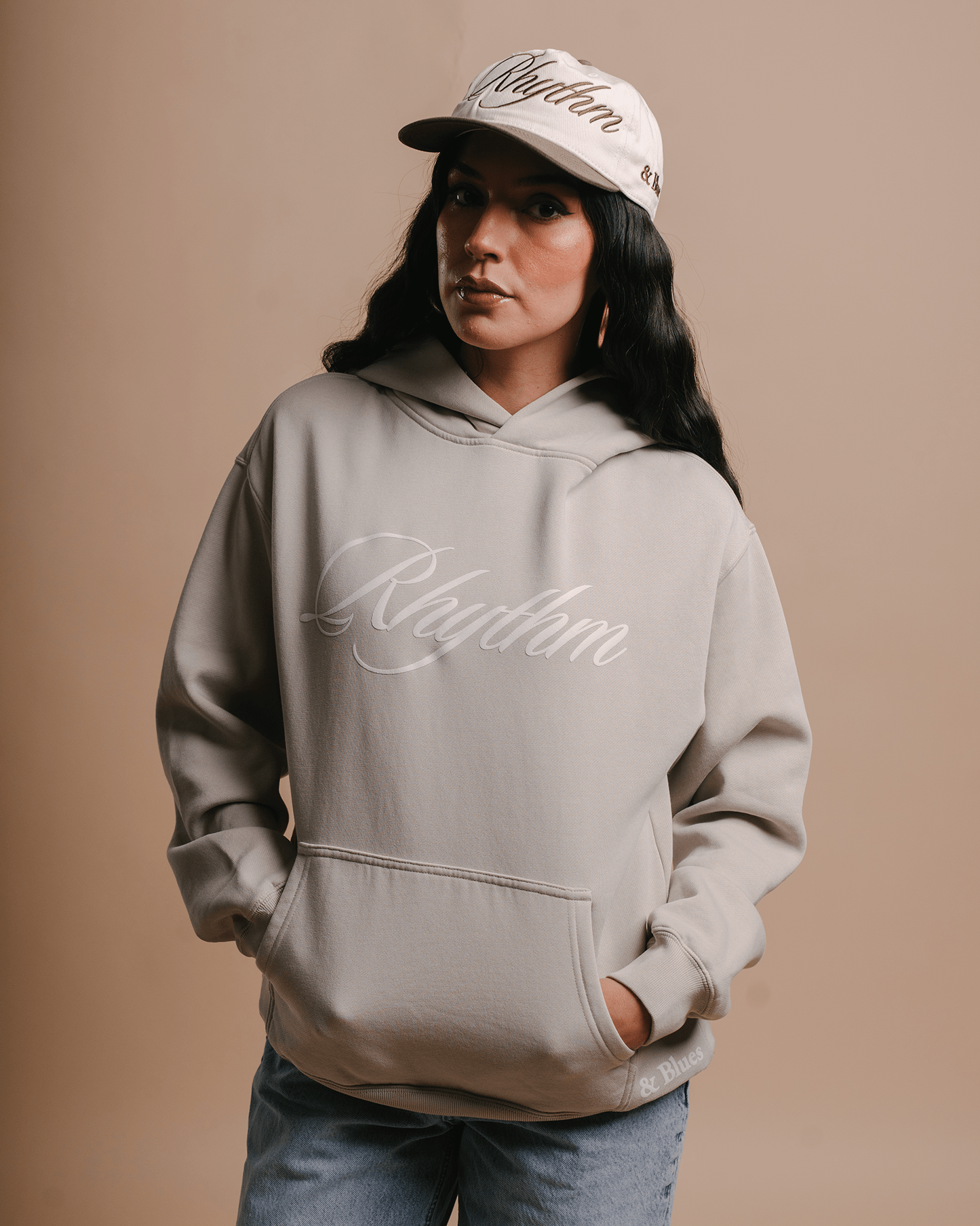 Rhythm Relaxed Faded Bone Hoodie - trainofthoughtcollective