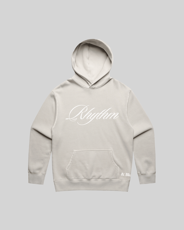 Rhythm Relaxed Faded Bone Hoodie - trainofthoughtcollective