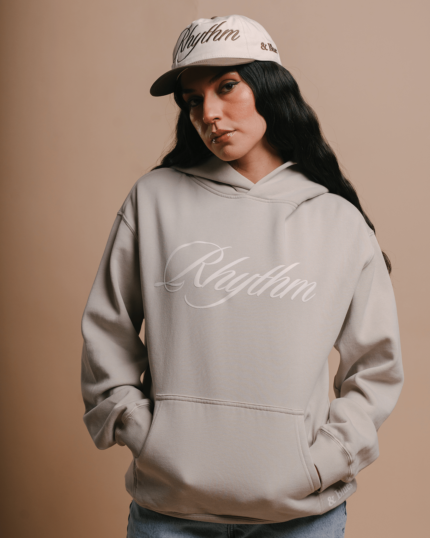 Rhythm Relaxed Faded Bone Hoodie - trainofthoughtcollective