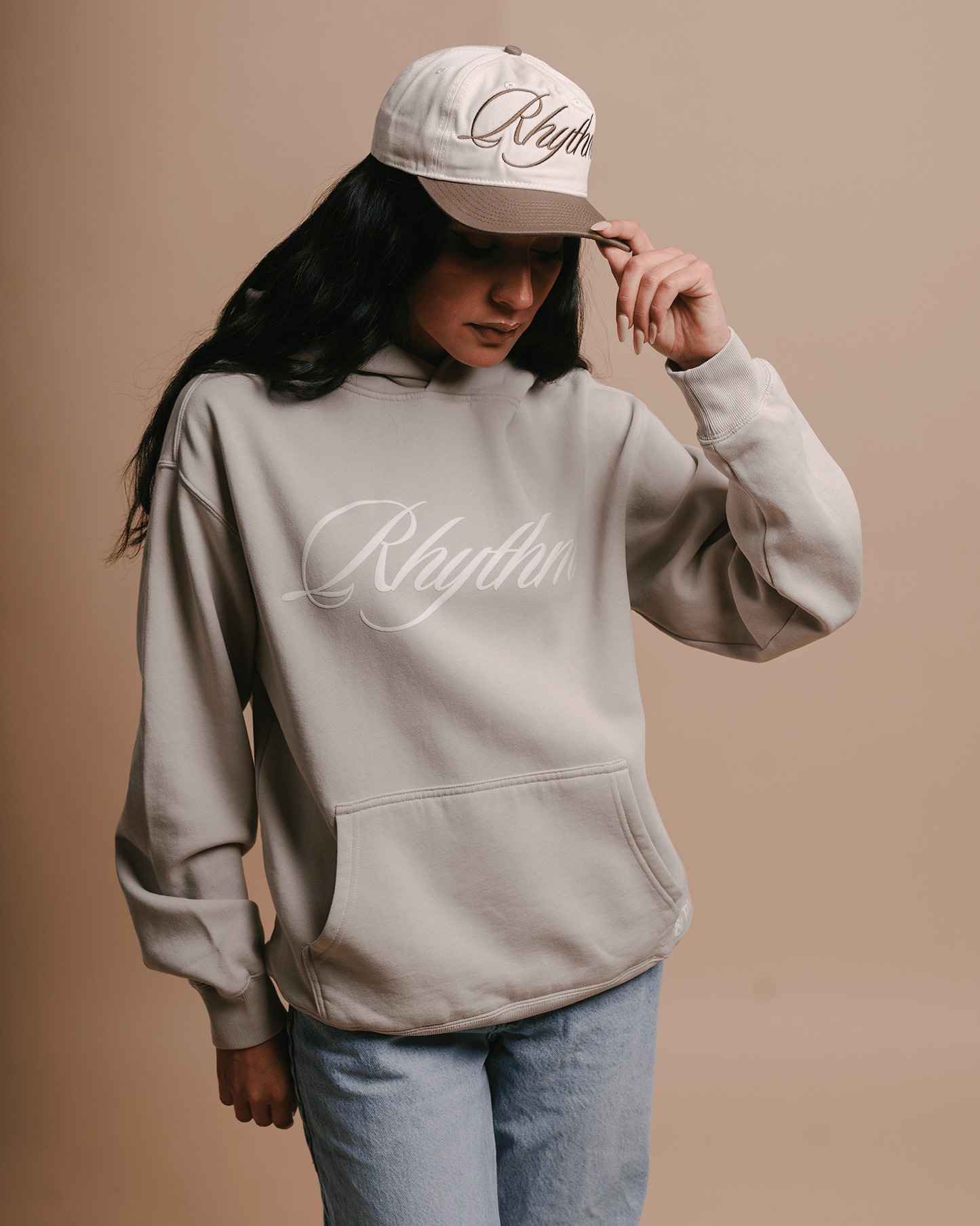 Rhythm Relaxed Faded Bone Hoodie - trainofthoughtcollective