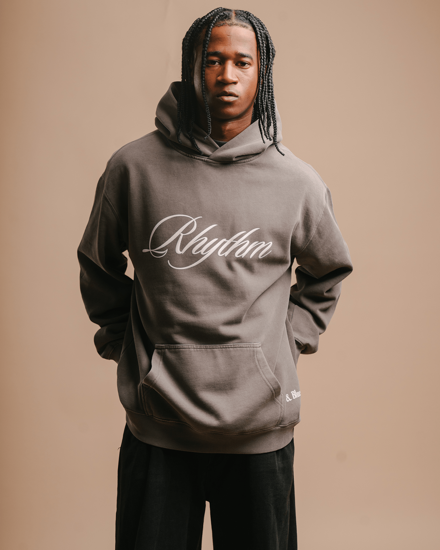 Rhythm Relaxed Faded Grey Hoodie - trainofthoughtcollective