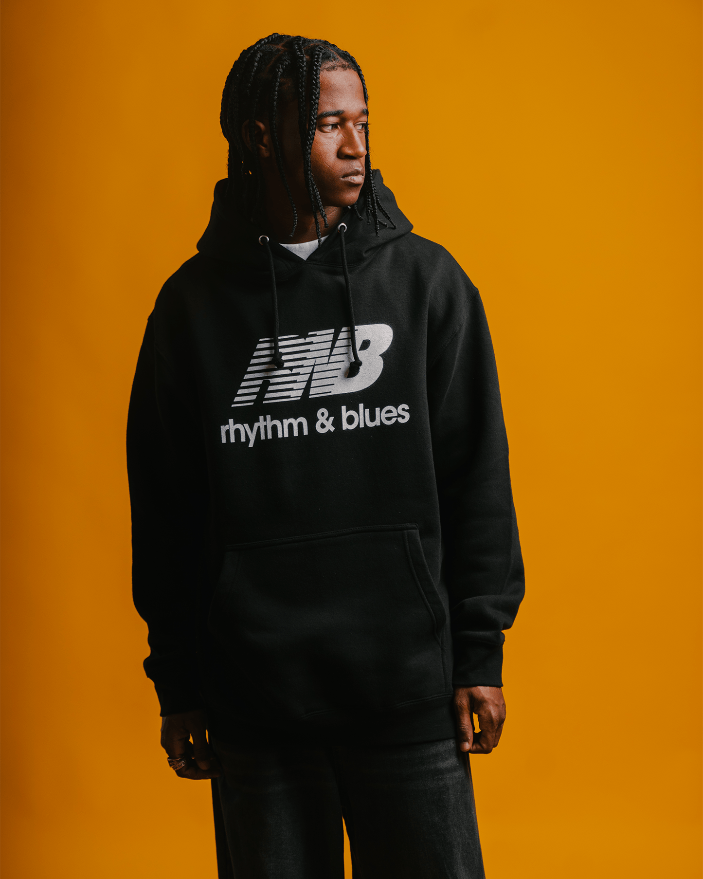 Rnb Balance Black Hoodie - trainofthoughtcollective