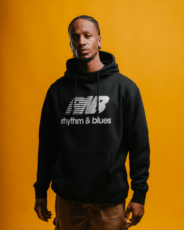 Rnb Balance Black Hoodie - trainofthoughtcollective