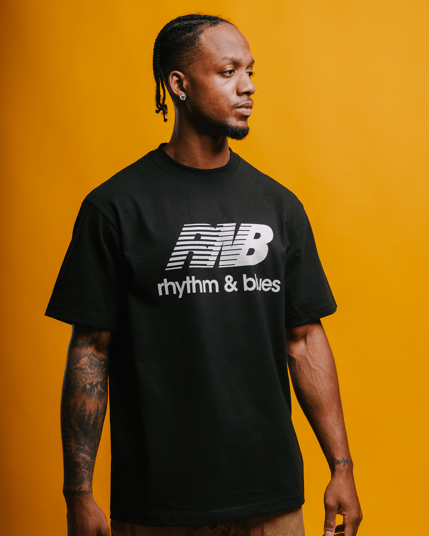 Rnb Balance Black Tee - trainofthoughtcollective