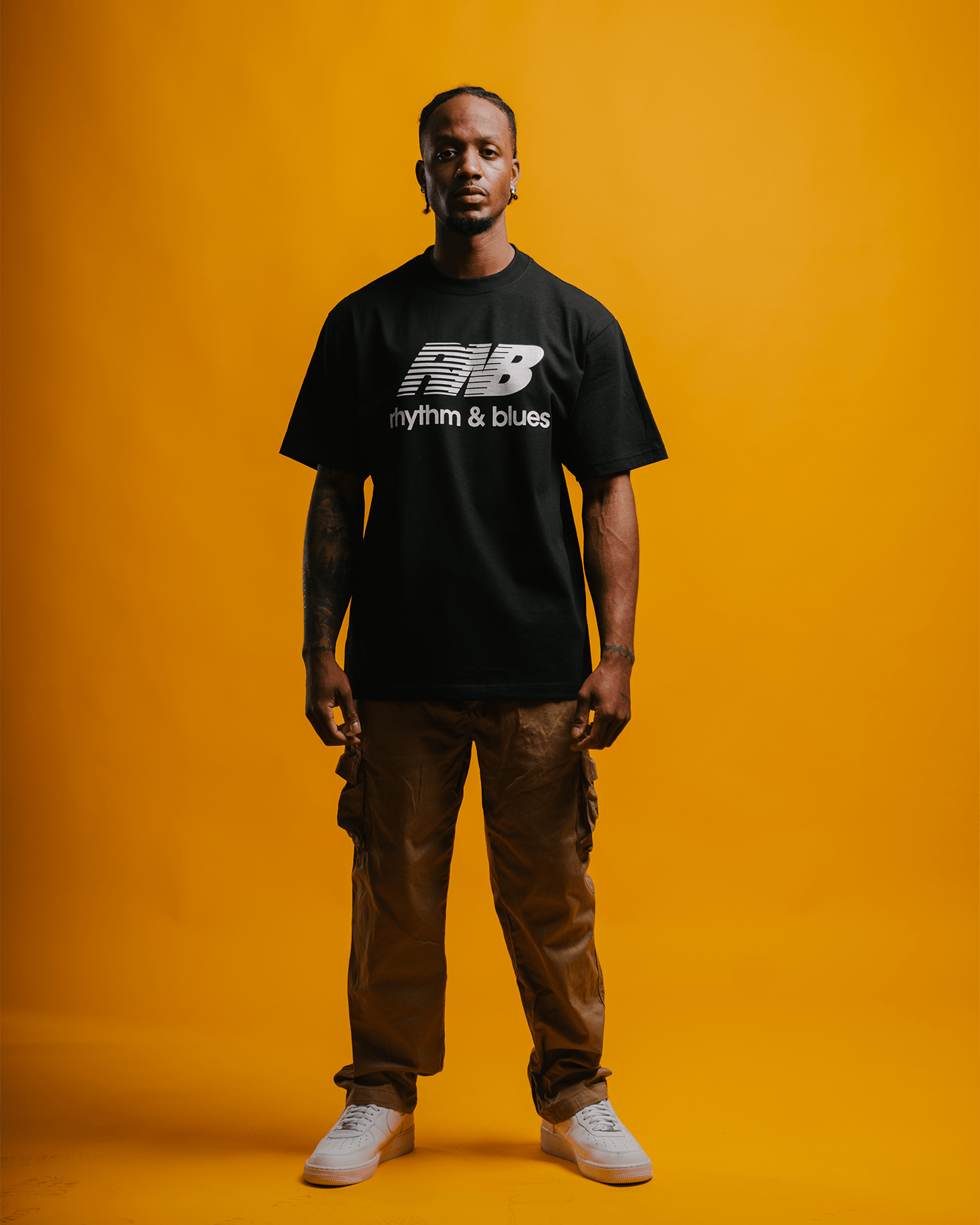 Rnb Balance Black Tee - trainofthoughtcollective