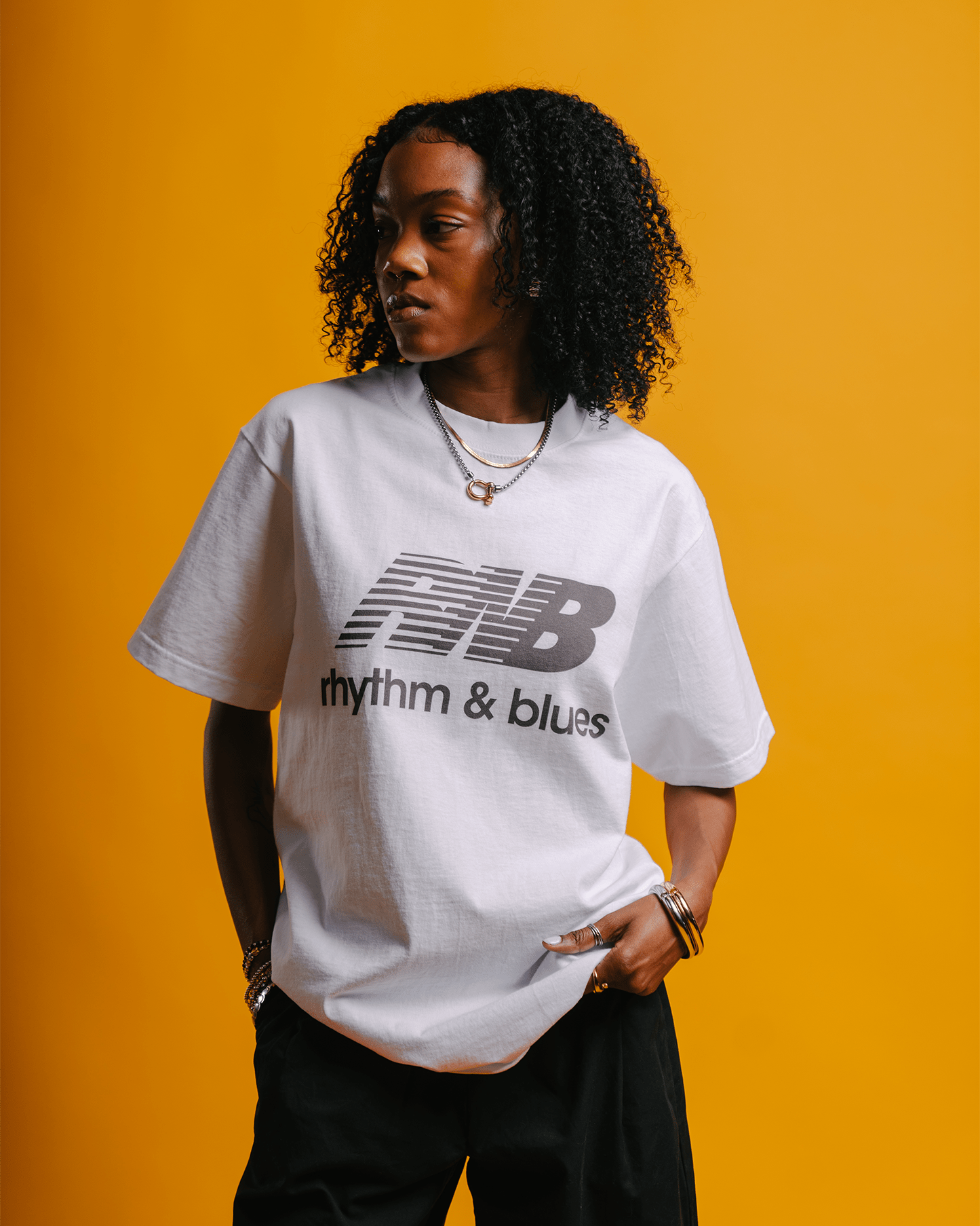 Rnb Balance Brown White Tee - trainofthoughtcollective