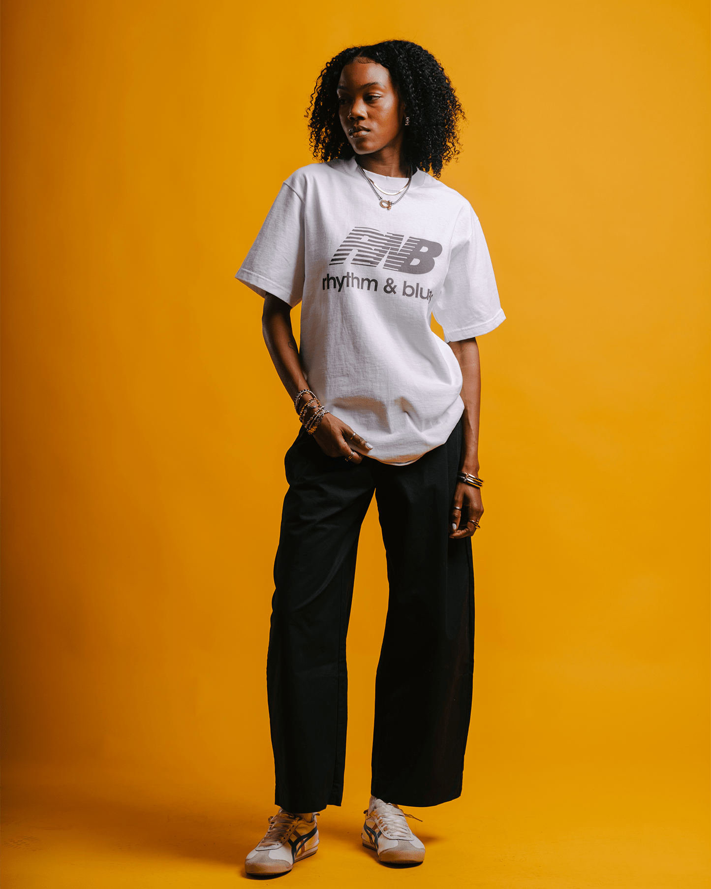 Rnb Balance Brown White Tee - trainofthoughtcollective