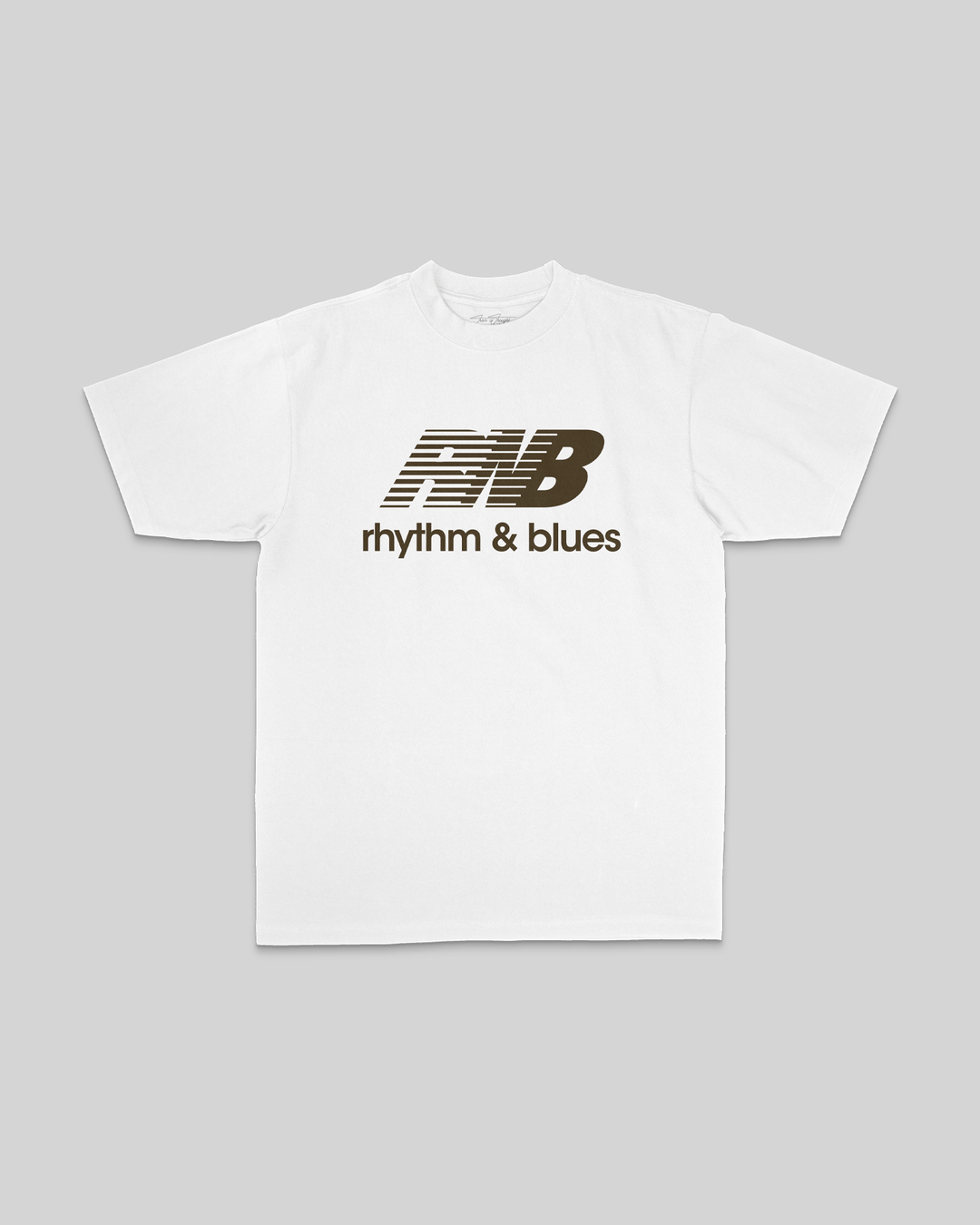 Rnb Balance Brown White Tee - trainofthoughtcollective