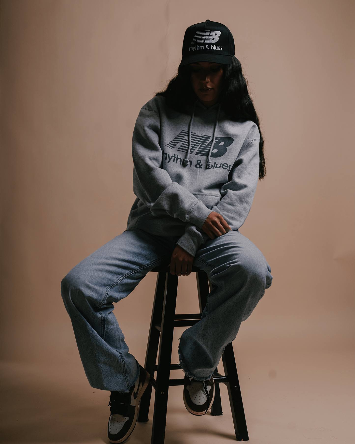Rnb Balance Grey Hoodie - trainofthoughtcollective