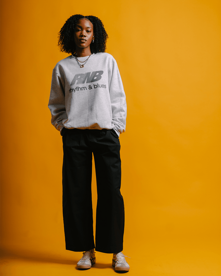 Rnb Balance White Crewneck Sweatshirt - trainofthoughtcollective