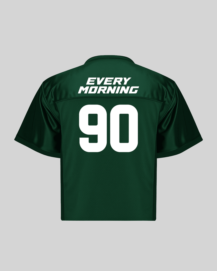Rnb Every Morning V1 | Cropped Football Jersey - trainofthoughtcollective #color_green