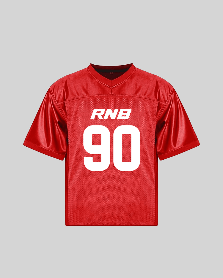 Rnb Every Morning V1 | Cropped Football Jersey - trainofthoughtcollective #color_red