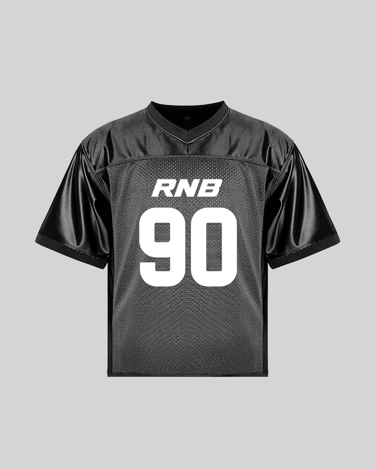 Rnb Every Morning V1 | Cropped Football Jersey - trainofthoughtcollective #color_black