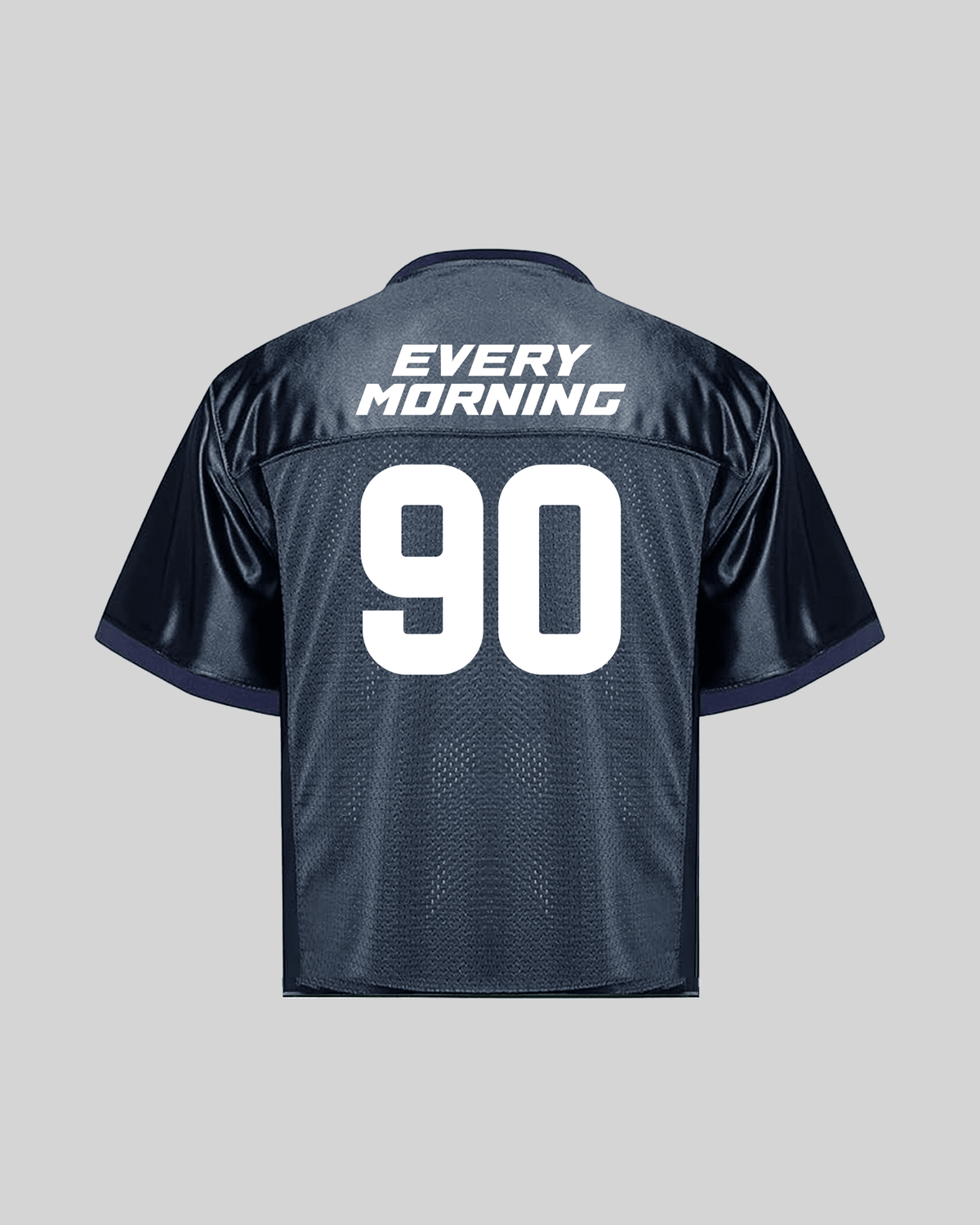 Rnb Every Morning V1 | Cropped Football Jersey - trainofthoughtcollective #color_blue