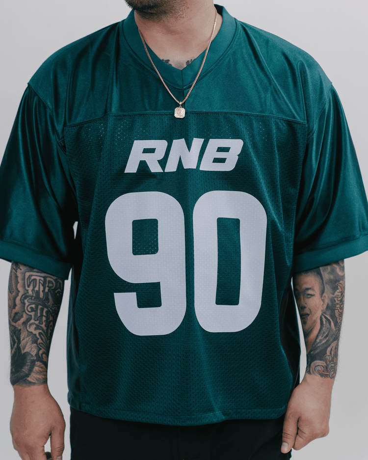 Rnb Every Morning V1 | Cropped Football Jersey - trainofthoughtcollective #color_green