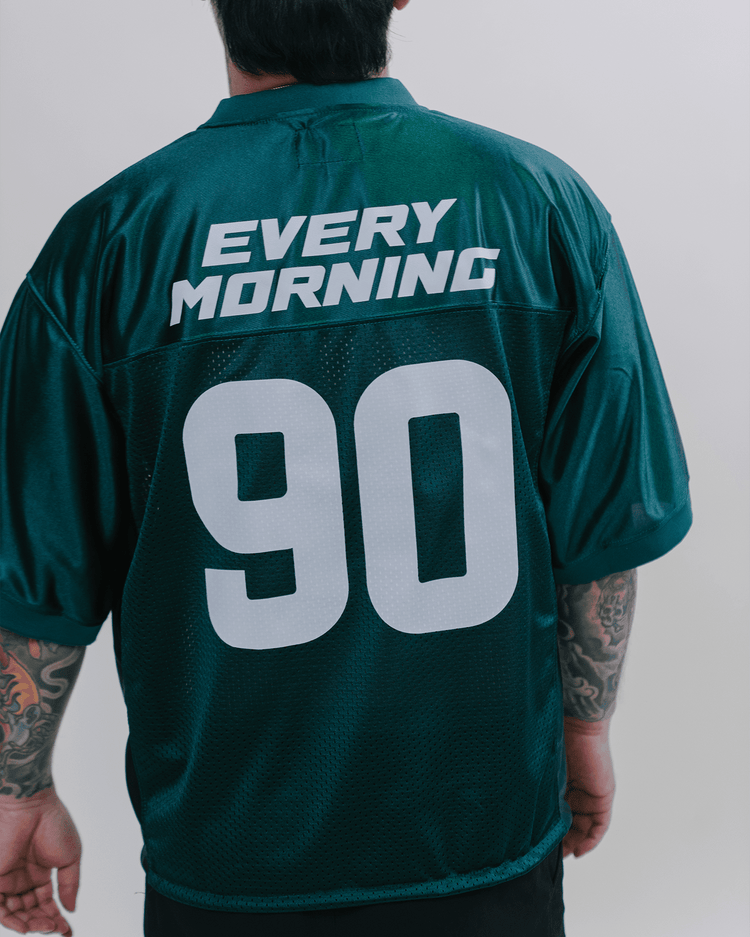 Rnb Every Morning V1 | Cropped Football Jersey - trainofthoughtcollective #color_green