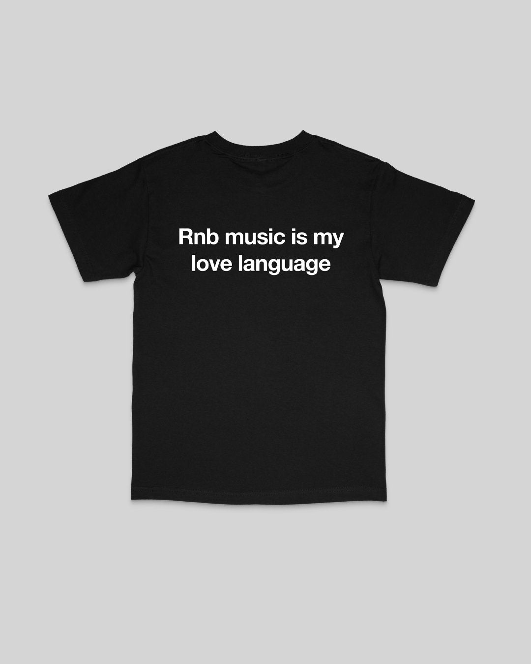 Rnb Language Black Tee - trainofthoughtcollective