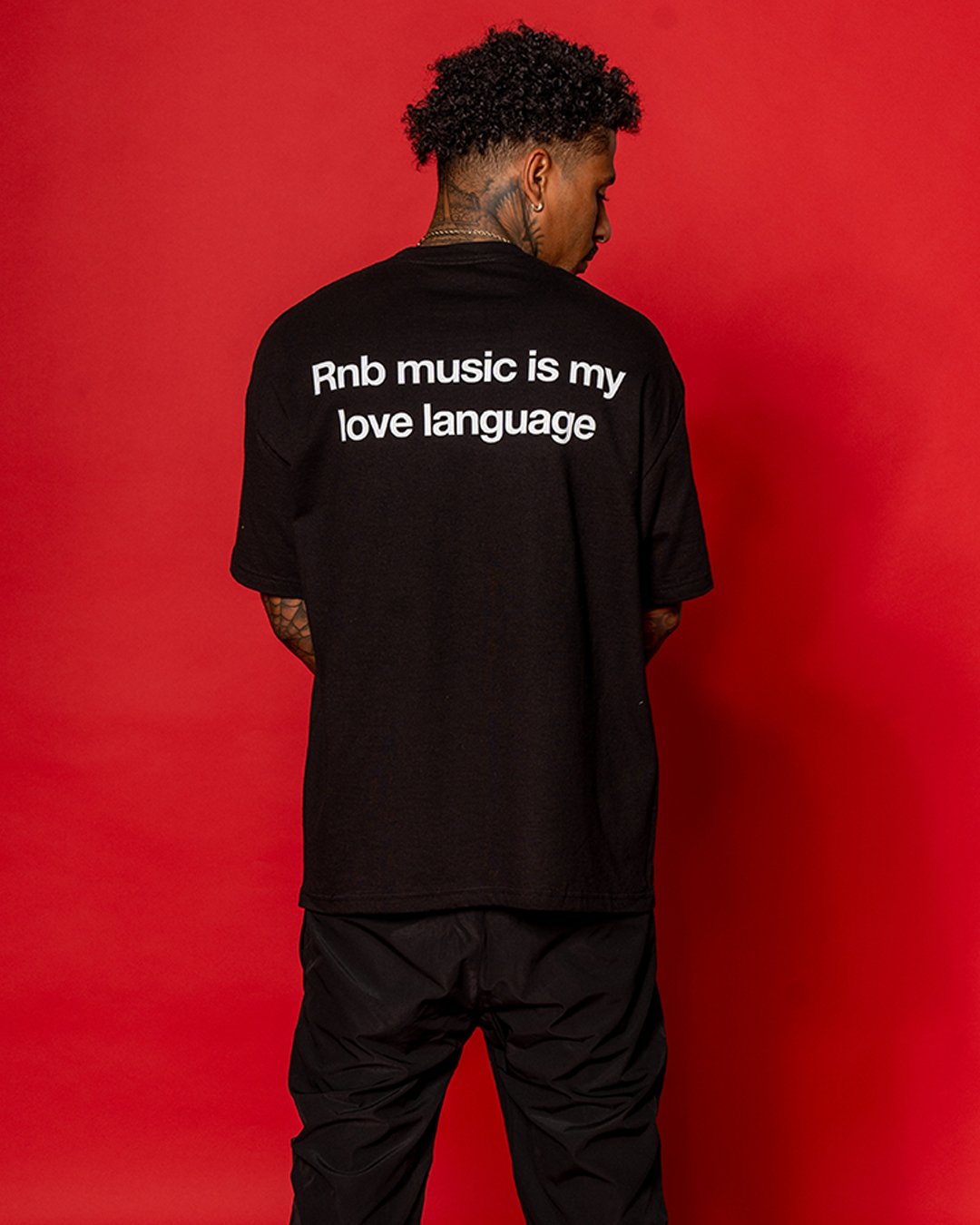 Rnb Language Black Tee - trainofthoughtcollective