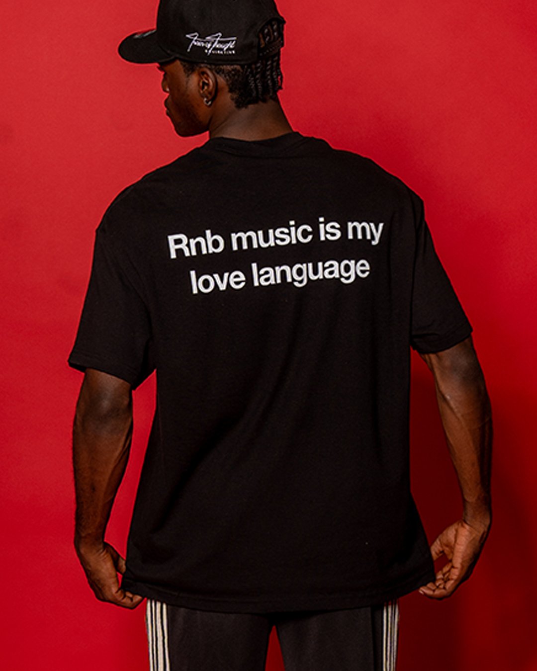 Rnb Language Black Tee - trainofthoughtcollective