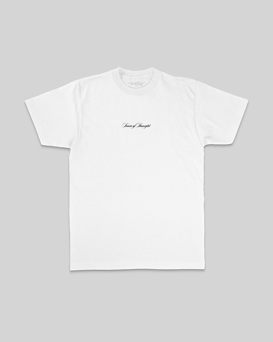 Rnb Language White Tee - trainofthoughtcollective