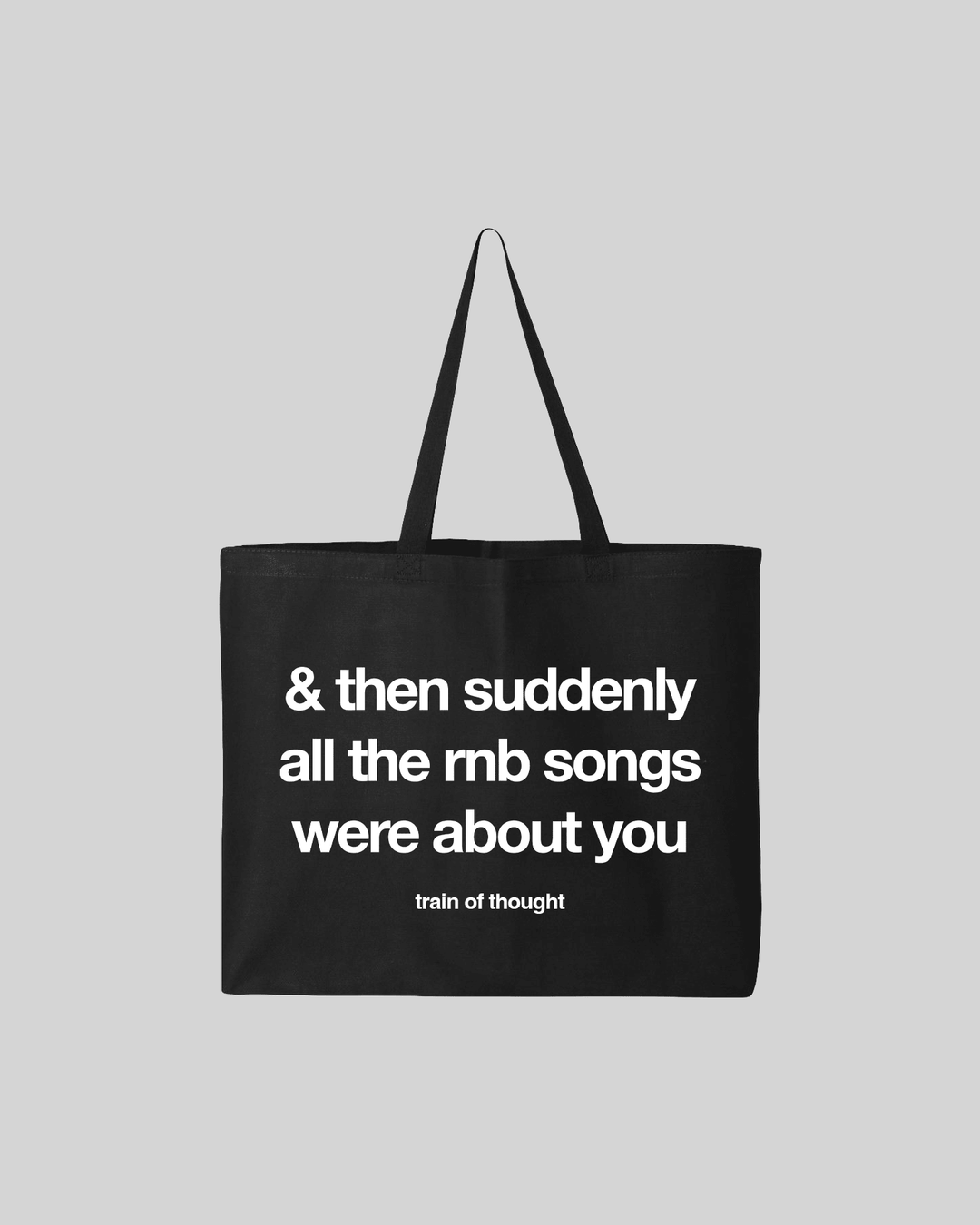 🎁 Rnb Songs | 25L Black Tote Bag (100% off) - trainofthoughtcollective